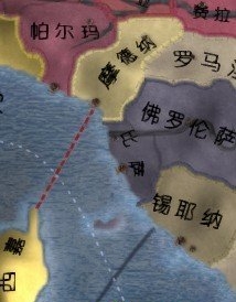 《欧陆风云4》将海峡修改为平地